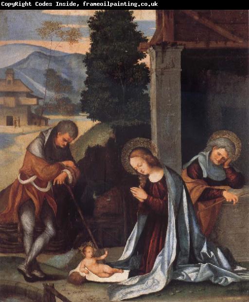 Lodovico Mazzolino The Nativity